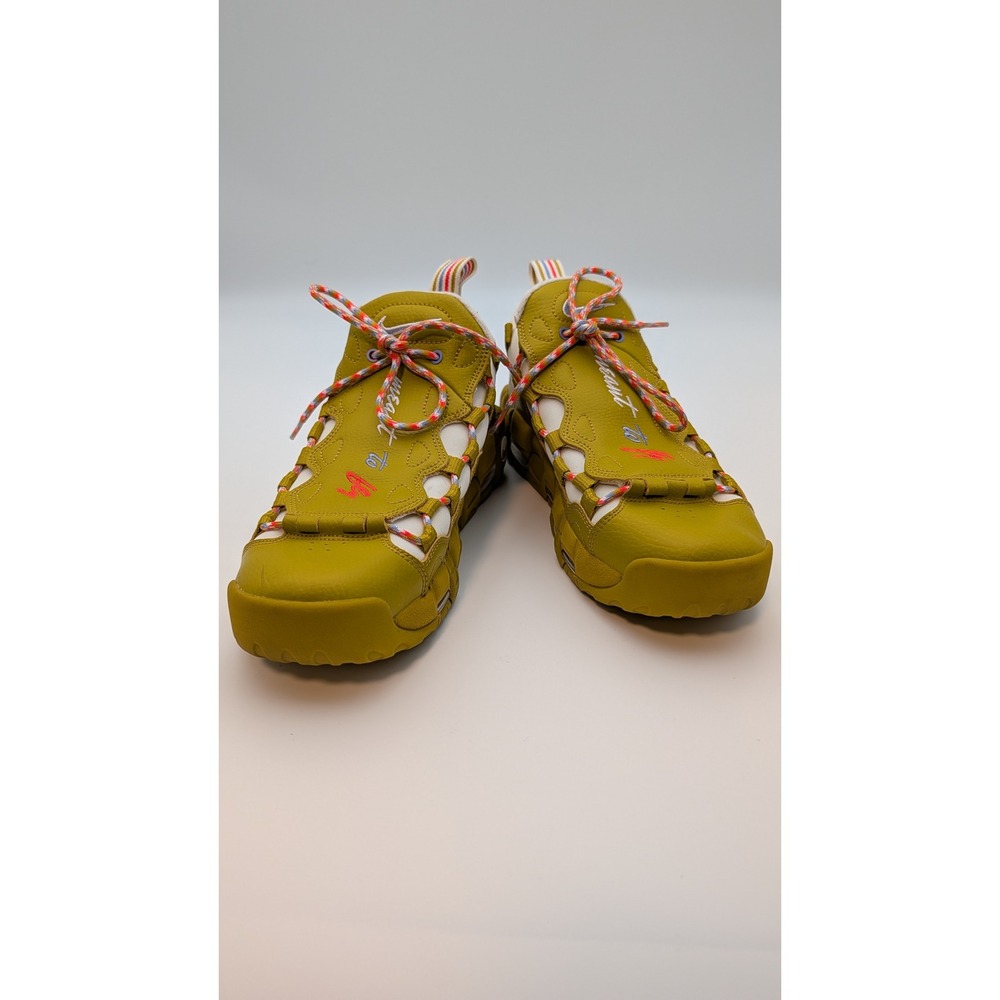 Nike Air More Money Olive Flak Meant To Fly Sneakers AO1749-300 Womens 9